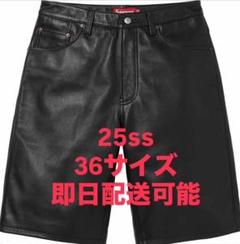 【supreme】レザーパンツ レザーパンツ Supreme(シュプリーム) パンツ・ボトムス(メンズ