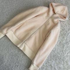 UNIQLO ブロックテックフリースボアパーカ アイボリー M 厚手