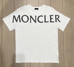 ［極美品］モンクレール　フロントロゴプリントTシャツ　ホワイト　M