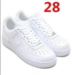 新品ナイキ エアフォース1 ロー ホワイトAIR FORCE1 28cm