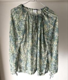 ZARA ペイズリー柄の長袖ブラウス