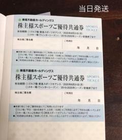 東急不動産 スポーツ優待共通券2枚
