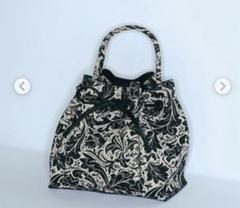 FRAYI.D William Morris®ジャガードリボンバッグ　ブラック
