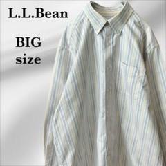 エルエルビーン『L.L.Bean』シャツ【F】ストライプ 大きい ビッグ 長袖のサムネイル