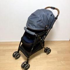 【極美品】ApricaラクーナビッテクッションLUXUNA B CSN ネイビー 美品 Aprica ラクーナビッテクッション LUXUNA B CSN
