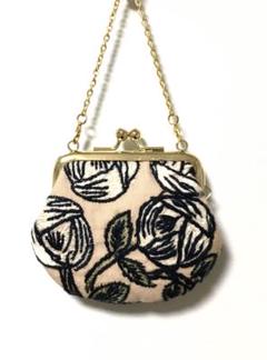 ミナペルホネン♣︎rosy♣︎ハンドメイドバッグ SALE☆ミナペルホネンrosy,プチバッグ/gray ハンドバッグ Amika