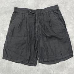 GIORGIO ARMANI コットン100% 黒 ショートパンツ ポケット付き エンポリオアルマーニ(EMPORIO ARMANI) メンズショートパンツ
