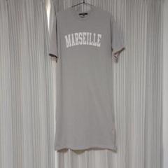 MARSEILLE 半袖ロングワンピース グレー