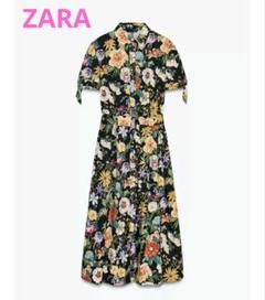 ★ZARA★花柄ミディ丈ポプリンワンピース 花柄ミディ丈ポプリンワンピース - マルチカラ― | ZARA Japan / 日本