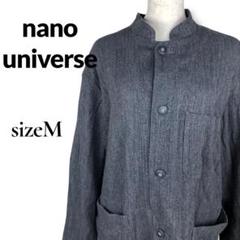 nano universe ナノユニバース スタンドカラー ジャケット シャツ