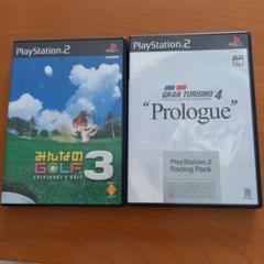 セール【 PS2 】GRAN TURISMO 4 & みんなのGOLF3セット