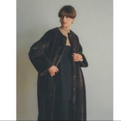 美品【CLANE】MIX FUR COCOON COAT ミックスファーコート CLANE - ミックス ファー コクーン コート - MIX FUR COCOON