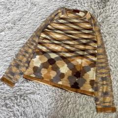 MISSONI ミッソーニ　マルチカラー　総柄サマーニット　薄手　イタリア製