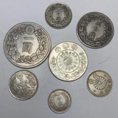 A190 日本古錢7枚セット 一圓 五十錢二十錢十錢五錢 貿易銀 硬貨 A190 日本古錢7枚セット 一圓 五十錢二十錢十錢五錢 貿易銀 硬貨
