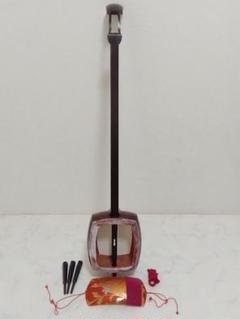 津軽三味線本体皮破れなし天神欠けかんべりなし紅木東さわりあり