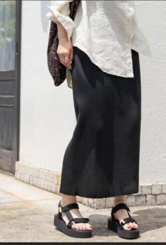 spick and span HiguchixS ベロアスリットロングスカート Spick & Span（スピックアンドスパン）の「Higuchi×S ベロア
