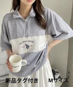 U.S. POLO ASSN. ハーフジップ　ポロシャツ 半袖