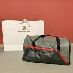 希少ポルシェボストンバッグエナメルレッド赤ゴルフキャリーバッグ