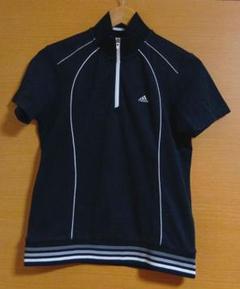 【超美品】adidas レディース ハーフジップシャツ L
