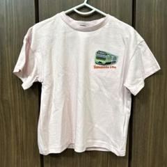 しまむら JR 電車 山手線 踏切 刺繍 ワッペン Tシャツ 100cm 子鉄