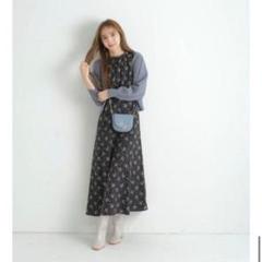 新品・タグ付き】Rirandture 7分袖チュールレースドッキングワンピース ...