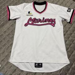 DESCENTE - 【限定】千葉　ロッテ　マリーンズ　唐川　サード　ユニフォーム　デサント フリー 限定】千葉 ロッテ マリーンズ 唐川 サード ユニフォーム