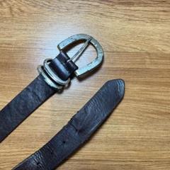 イタリア製 80s 90s レザーベルト 本革 ウツボ ヨーロッパ ヴィンテージ Vintage Works Leather Belt DH5536 PAPAYA(Burgundy) - ザ
