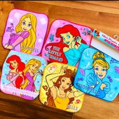 【新品】ディズニー プリンセスいっぱい 5枚 セット タオル ハンカチ