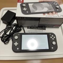 【箱付き】Nintendo Switch Lite グレー 本体カバー付属
