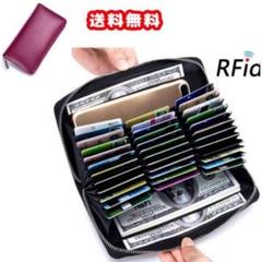長財布 カードケース 本革 牛革 大容量 メンズ レディース プレゼント 紫