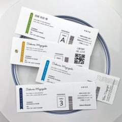 エスコートカード 投票券付き フォトサイン チケット風 投票用紙