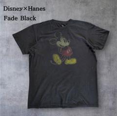 WaltDisneyWorld Hanesコラボ 墨黒フェードTee