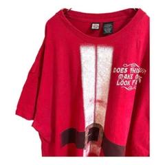 Dec.25 Tシャツ サンタクロース　レッド 3XL 大きめサイズ