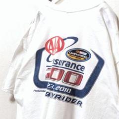 ナスカーキャンピングワールドインシュアランス2000 Tシャツホワイト白古着