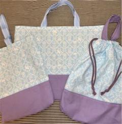 レッスンバッグ・体操服袋・上履き入れ　三点セット　シンデレラ