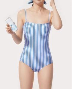 shein シーイン 水着 ストライプ ワンピース水着 スウィムウェア 夏