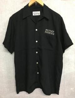 50s 60s ロカビリー シャツ レーヨンシャツ レーヨン 黒 ヴィンテージ・1960s 黒レーヨンシャツ - 【MOTODEVIL】アメリカ