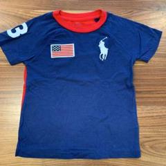 【美品】ラルフローレン Tシャツ ネイビー 110cm 4T