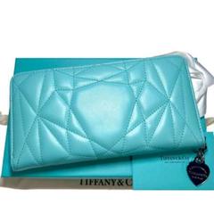 極美品 Tiffany&Co. 長財布 ラウンドジップ レザー a786