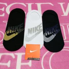 レディース靴下♡NIKE新作♡カバーソックス☆23~25☆ラメロゴマーク♡
