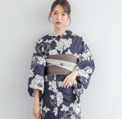 ◆上品おとな浴衣◆涼し菊蒼碧紺の描画花古典浴衣◆大正ロマン新品 和装 ◇上品おとな浴衣◇涼し菊蒼碧紺の描画花古典浴衣◇大正ロマン