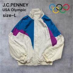 J.C.PENNEY USA Olympic ナイロンジャケット Lマルチカラー