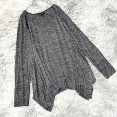 大きいサイズ　長袖カットソー(3L)ゆるだぼ　Vネック　オフィスカジュアル　通勤