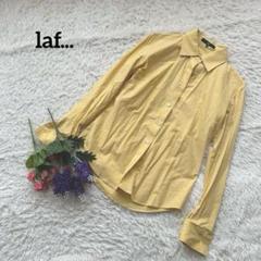 ロートレアモン　laf...【コットン】イエロー系ボタンシャツ2S