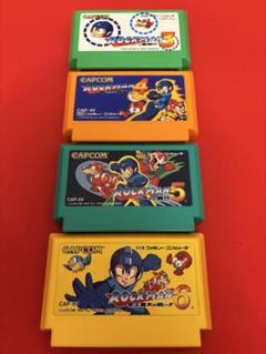 ファミコン ロックマン ROCKMAN ３４５６セット 4本セット♪ソフトのみ