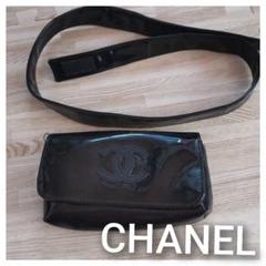 【✩値下げ中⭐︎】CHANEL シャネル　ウエストポーチ　ノベルティ　黒 CHANEL シャネル ノベルティ ボディバック ウエストポーチ 黒
