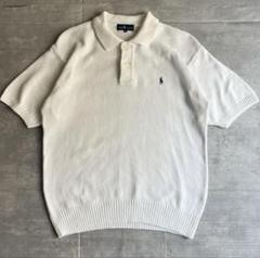Ralph Lauren ラルフローレン サマーニット ポロシャツ 刺繍ロゴ