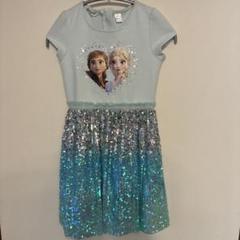 H&M Disney アナ雪 半袖ワンピース スパンコール 120