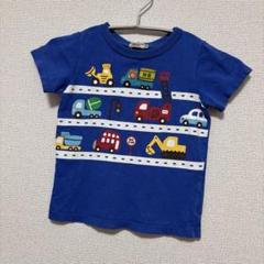 ミキハウスホットビスケッツ はたらくくるまがたくさん可愛いTシャツ