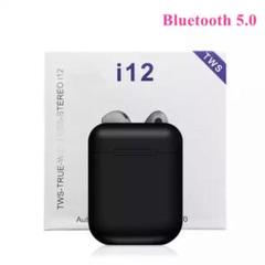 i12Bluetoothイヤホン ブラック 高性能 ワイヤレス